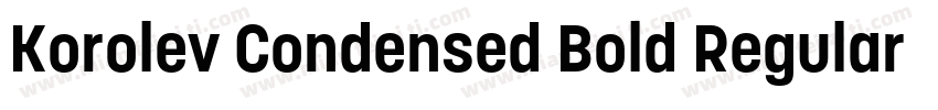 Korolev Condensed Bold Regular字体转换